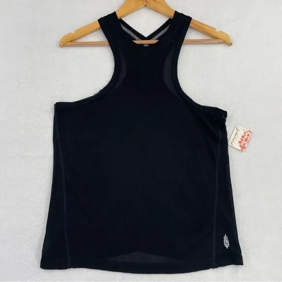 -FP Movement by Free People Very Varsity Women's Ribbed Sheer Tank Top NWT XS - Picture 13 of 15